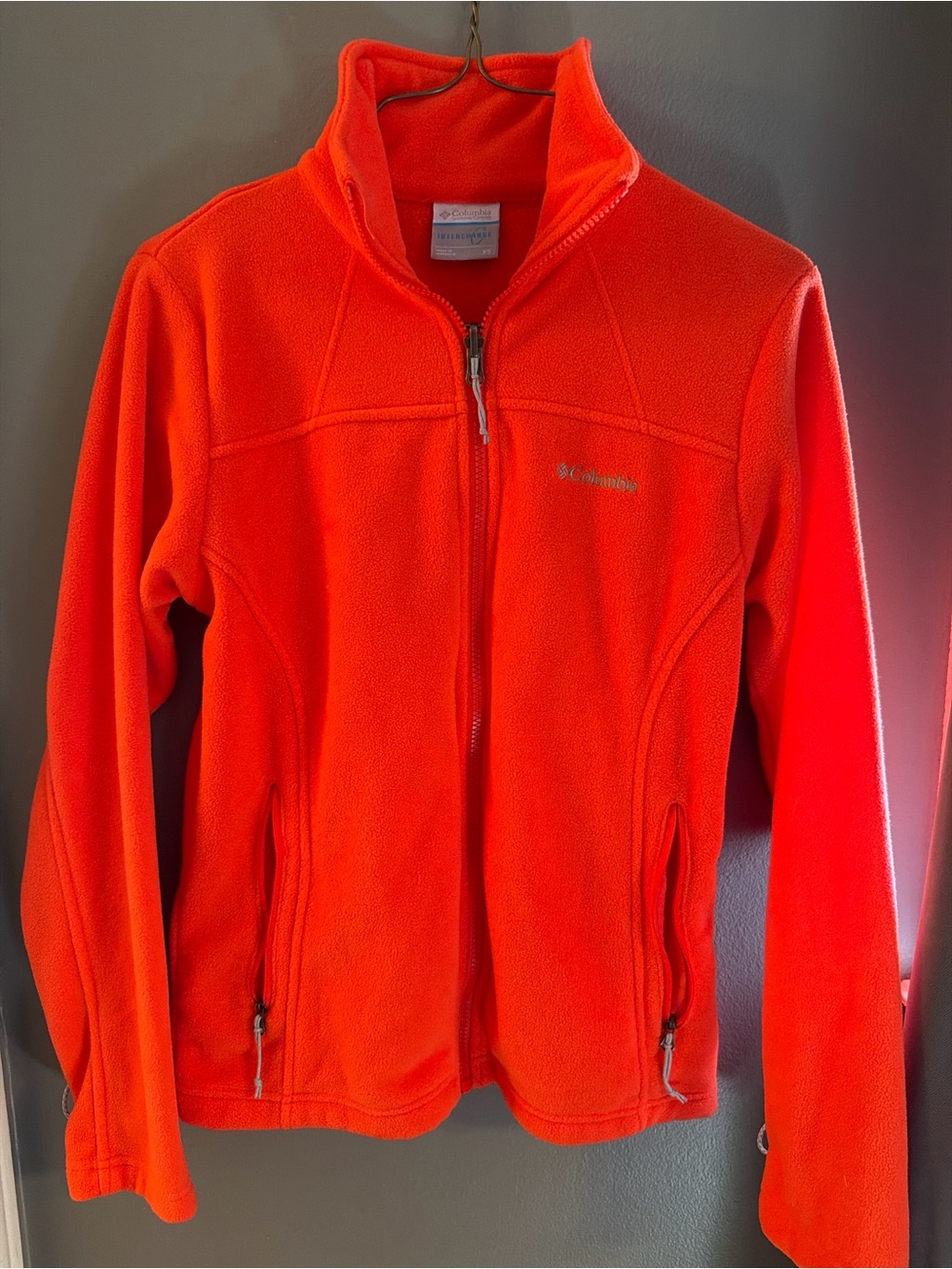 Columbia Kids Bright Orange Full-Zip Puffer Jacket